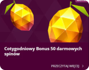 50 darmowych spinów kasyno Malina