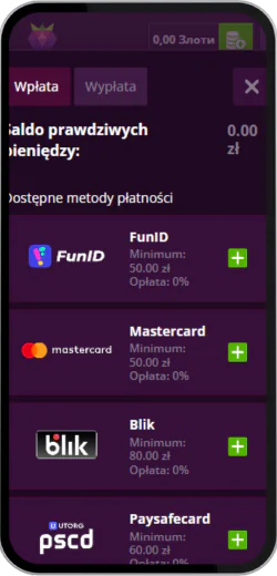 Uzupełnij swoje konto w Malinacasino