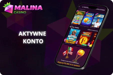 Aktywne konto Malina