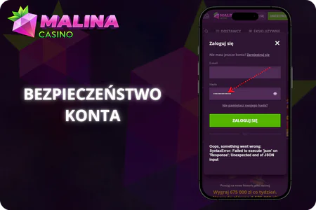 Bezpieczeństwo konta Malina