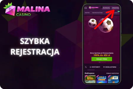 Szybka rejestracja Malina