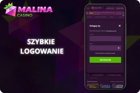 Szybkie logowanie Malina