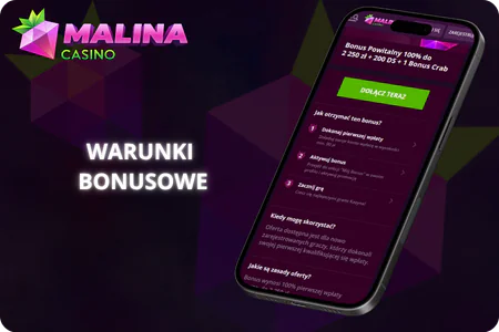Warunki bonusowe Malina