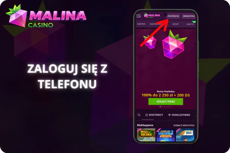 Zaloguj się z telefonu Malina