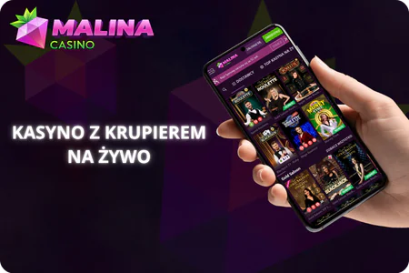 kasyno z krupierem na żywo Malina